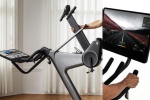 VeloNix Smart Exercise Bike with 21.5-inch Screen, AI Coaching, Apple Watch Connectivity