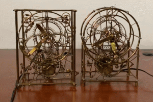 Gordon Bradt Six-Man & Three-Man Kinetic Sculpture Clocks