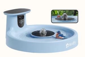 Birdfy Bath Pro: Livestreaming Bird Bath with Dual-Lens Camera