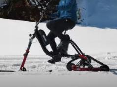 ENVO Flex Electric Pedal-Assist Snowbike with 50km Range, 1000W Power