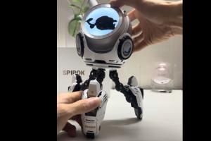 Spirok Robo Ferrofluid Visualizer with LEGO Support, Robot Figurine Base