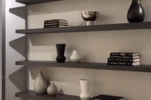 LGM Rotating Bookshelf Queen Murphy Bed