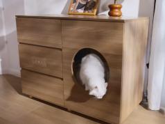 FuriHome’s Automatic Cat Litter Box Is an Elegant Piece of Furniture