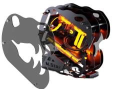 Dinosaur M.Star Open Frame Gaming Case