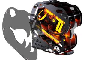 Dinosaur M.Star Open Frame Gaming Case