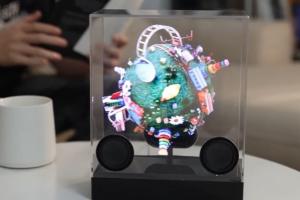 Bluetooth 3D Holographic Fan LED Speaker