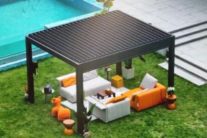 FlexPatio POWER+ Motorized Pergola with App Control