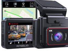 Kingslim D5 4K Dash Cam with WiFi & GPS