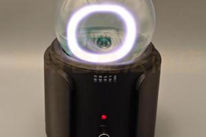 Desktop Plasma Ring Generator with Music Sync