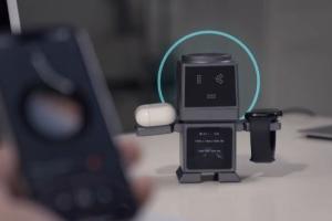 VoltBot Qi2.2 25W Wireless Charging Hub with Auto Rotation