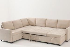 GOSUHI 107-inch Modular Sectional Sleeper Sofa