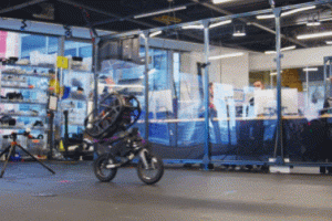 Ultra Mobile Vehicle Robot Bike Can Do Front Flips, Hop on One Wheel