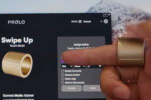 Prolo Smart Ring for Custom Macros, Gesture Control