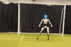 Researchers Turned a Humanoid Robot Into a Goalkeeper