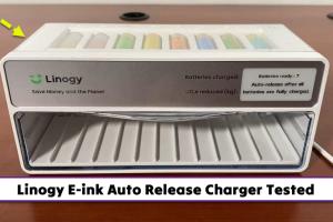 Linogy Automatic 8-Slot AA/AAA Battery Charger with E-ink Display Tested
