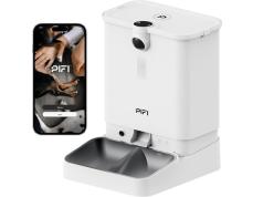 PiFi Smart Portion Control Cat Feeder with Dual HD Cameras, Support for 2 Cat Foods