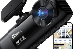 OMBAR T1 Triple 4K Dash Cam with Micro-Light Full Color Night Vision
